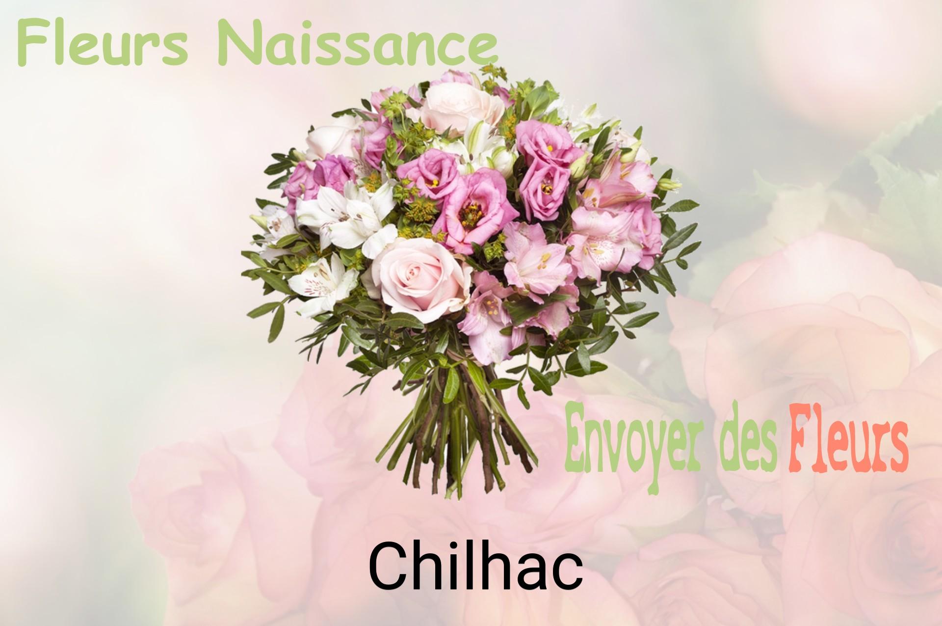 Bouquet de fleurs de naissance livré à Chilhac